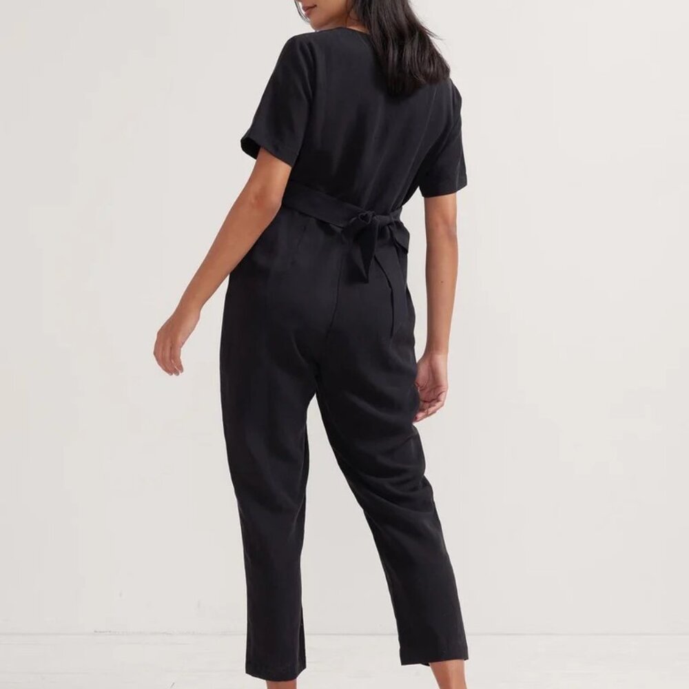 Hatch The Noelle Black Coverall Jumpsuit | size 2 - Picture 4 of 14